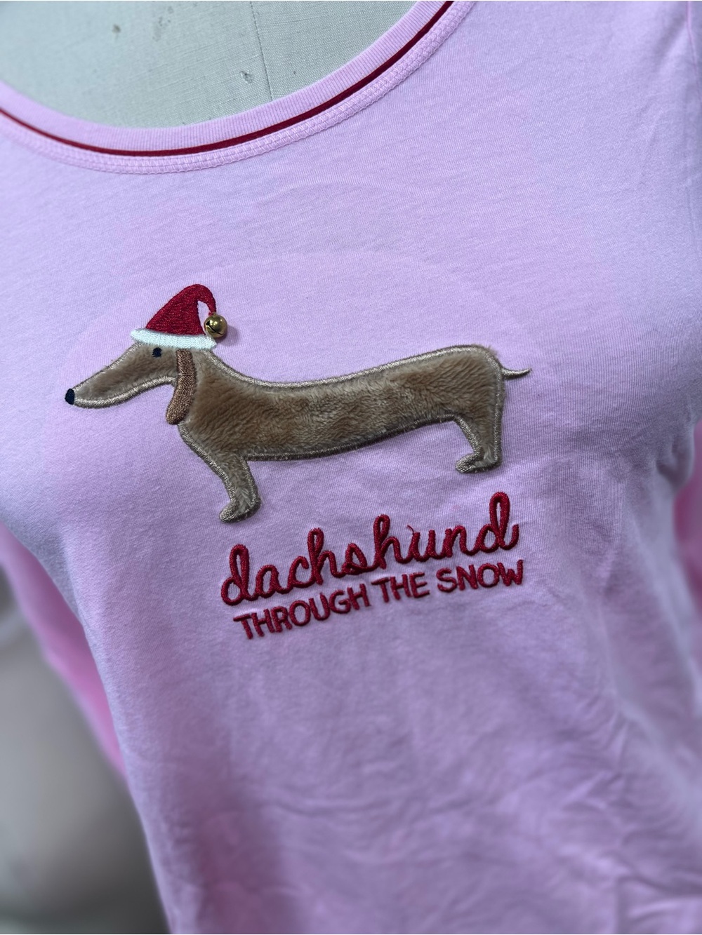 Dachshund through the Snow LS Top M